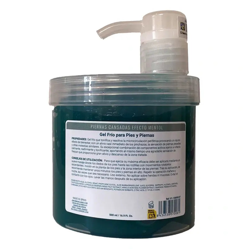 Ynsadiet Müde Beine Gel Menthol Effekt 500Ml.