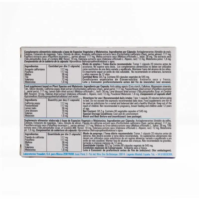 Ynsadiet Melatonin, 60 Kapseln