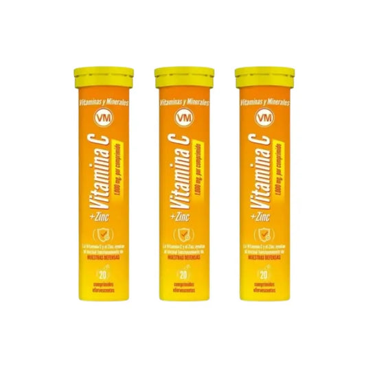 Ynsadiet Vitamin C + Zink Pack 3 x 20 Brausetabletten