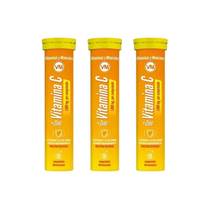 Ynsadiet Vitamin C + Zink Pack 3 x 20 Brausetabletten