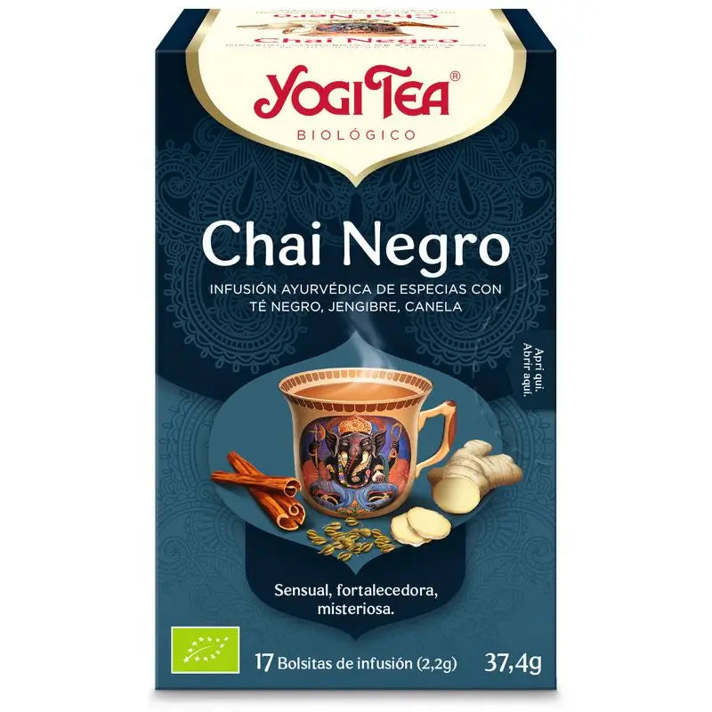 Yogi Tee Schwarzer Chai, 17 Portionsbeutel