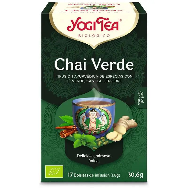 Yogi Tee Yogi Tee Grüner Chai Tee, 17 Beutel à 30 Gr