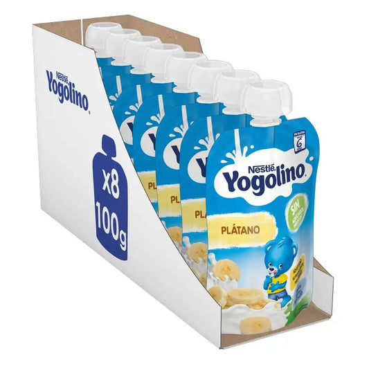 Yogolino Bananen-Sachets zuckerfrei, 100g x 8 Stück