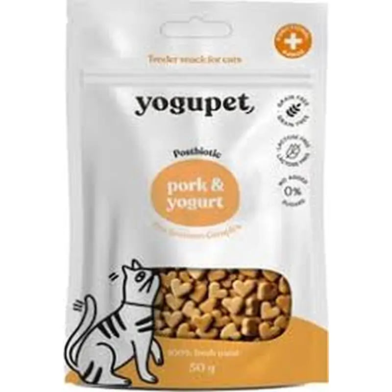 Yogupet Halbfeuchter Katzensnack mit Lachs- und Kefirgeschmack, 50 g