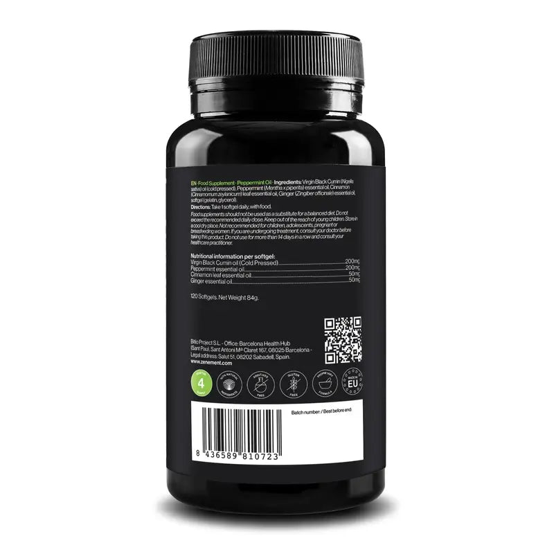 Zenement Pfefferminzöl Piperita, 120 Weichkapseln