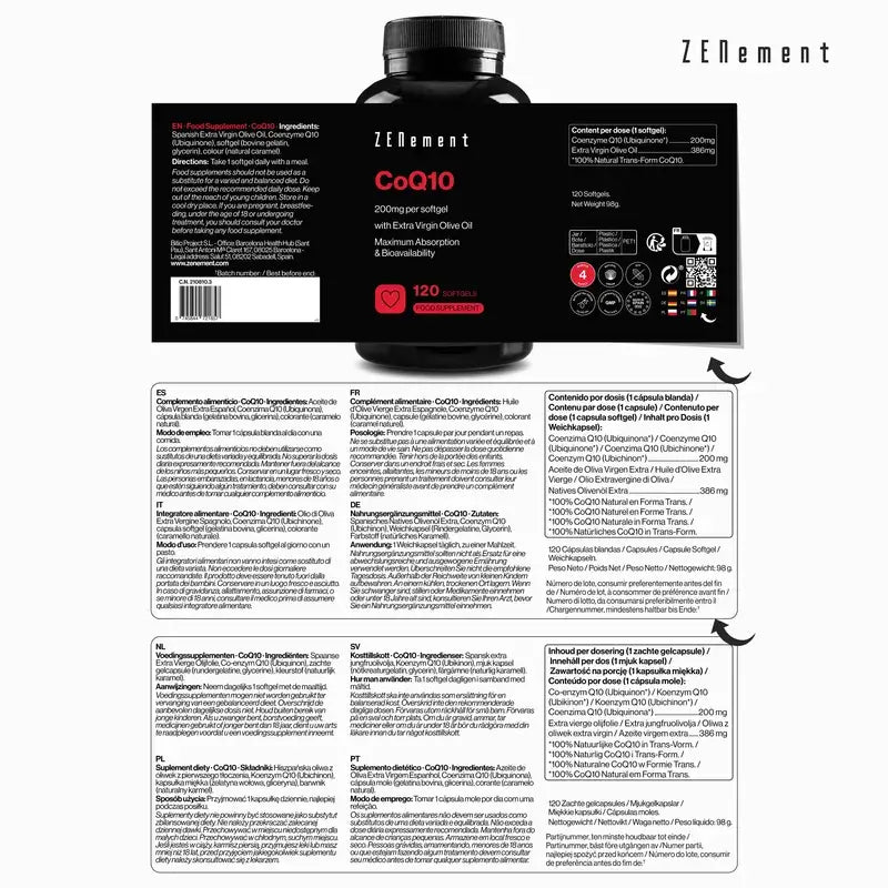 Zenement Coq10 200 Mg, 120 Weichkapseln