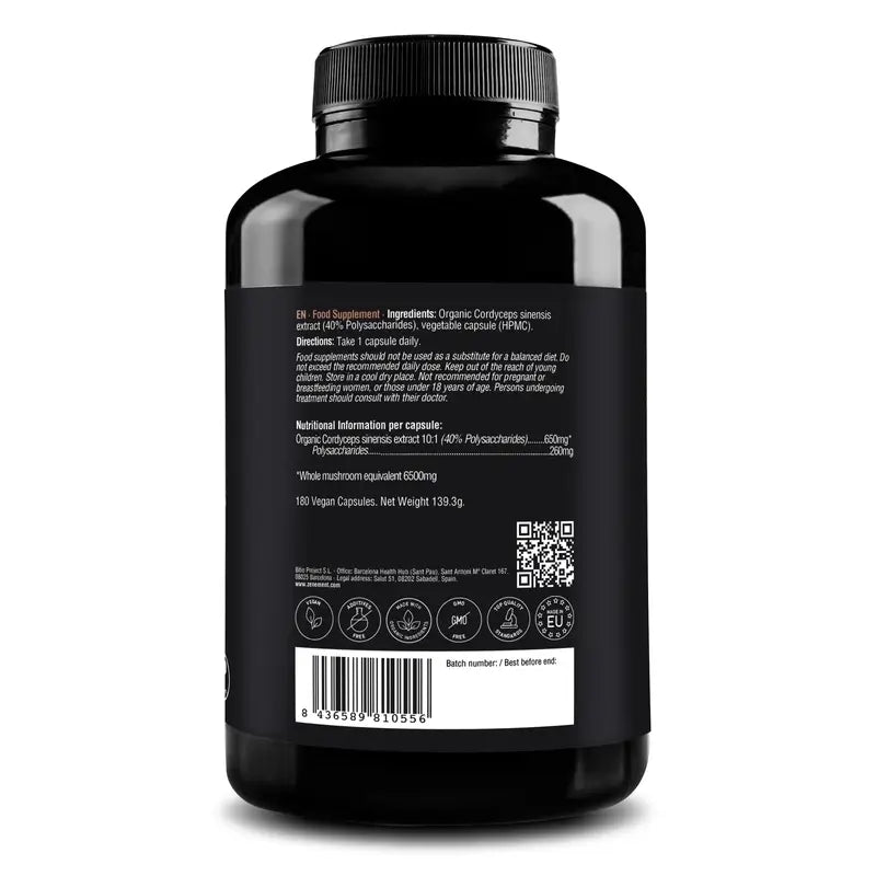 Zenement Cordyceps Sinensis Bio, 180 vegane Kapseln