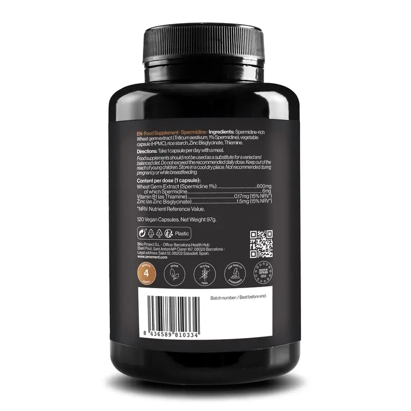 Zenement Spermidin 6 Mg, 120 vegane Kapseln