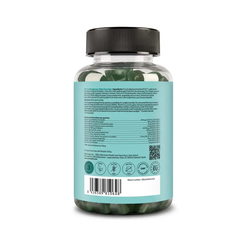 Zenement Biotin Gummibärchen, 90 vegane Gummibärchen