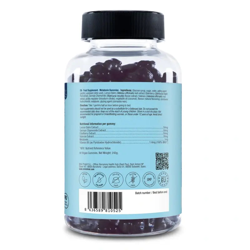 Zenement Gummibärchen Melatonin, 90 vegane Gummibärchen