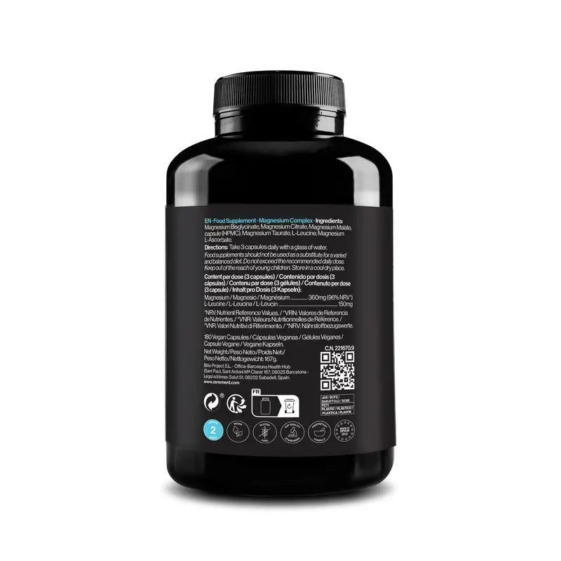 Zenement Magnesium-Komplex 5 in 1, 180 vegane Kapseln
