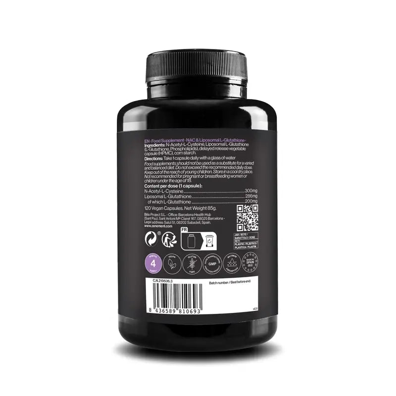 Zenement Nac & L-Glutathion Liposomal, 120 vegane Kapseln