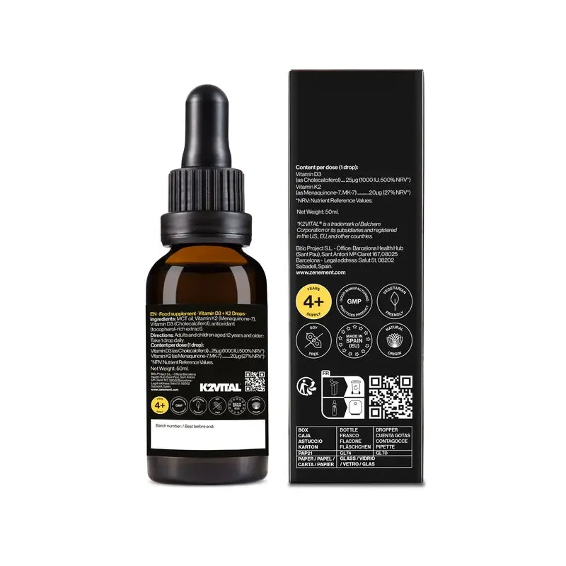 Zenement Vitamin D3 + K2-Tropfen, 50 ml