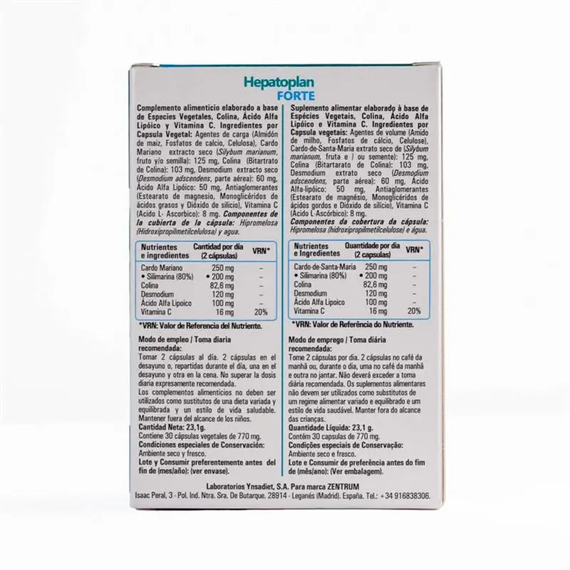 Zentrum Hepatoplan Forte 30 Kapseln