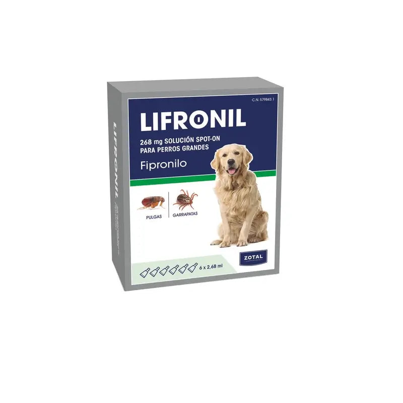 Zotal Lifronil Pipette für mittelgroße Hunde (20–40 kg) 6 × 268 Milligramm