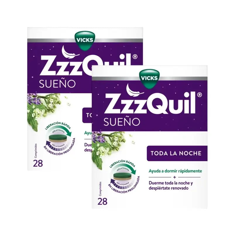 Zzzquil Melatonin, Baldrian & Vitamin B6, 2X28 Tabletten