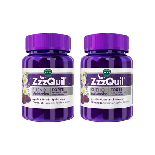 ZzzQuil Natura Forte Melatonin, Packung 2x30 Gummis