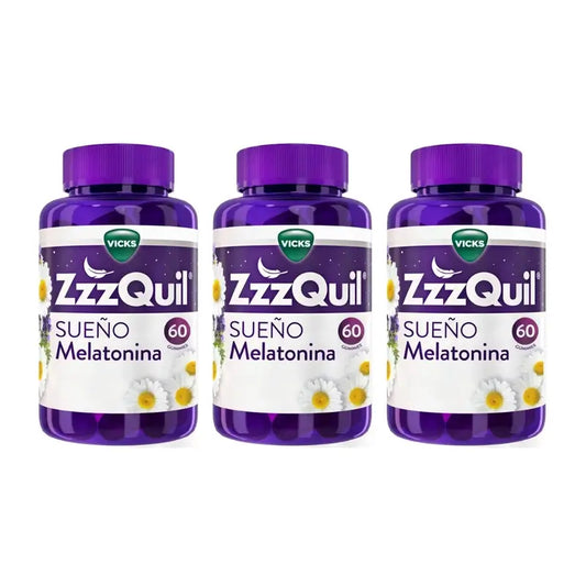 ZzzQuil Natura Melatonin, Packung 3x60 Gummis