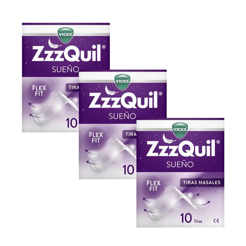 Zzzquil Sleep Nasal Strips, besser atmen und schlafen, 3X10 Strips